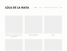 Tablet Screenshot of loladelamata.com